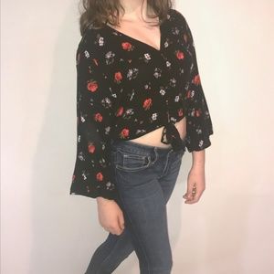 Billowy Floral Blouse